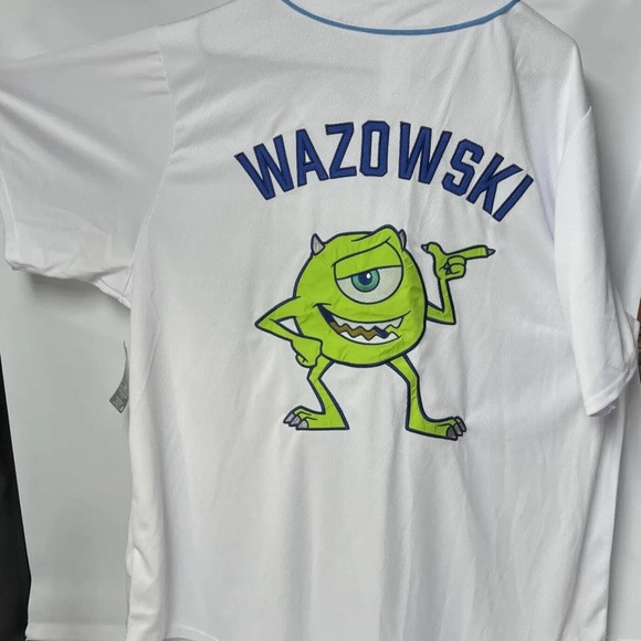 Disney Parks Monsters Inc Mike Wazowski Baseball Jersey Adult  2XL - Picture 3 of 9